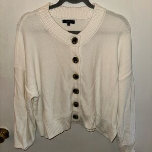 Quince Organic Cotton Cropped Cardigan